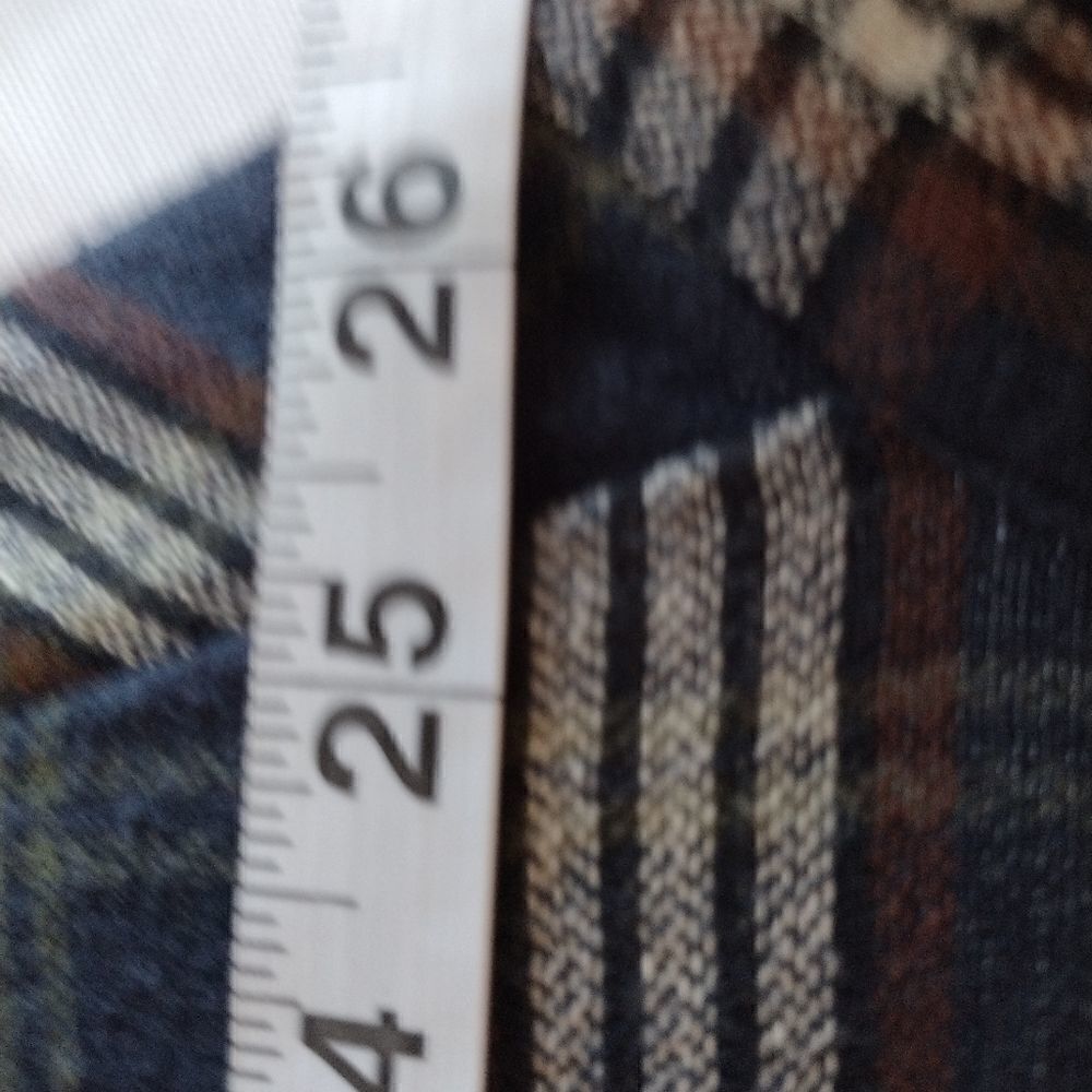 Plaid 1/4 button pullover top - Picture 3 of 8